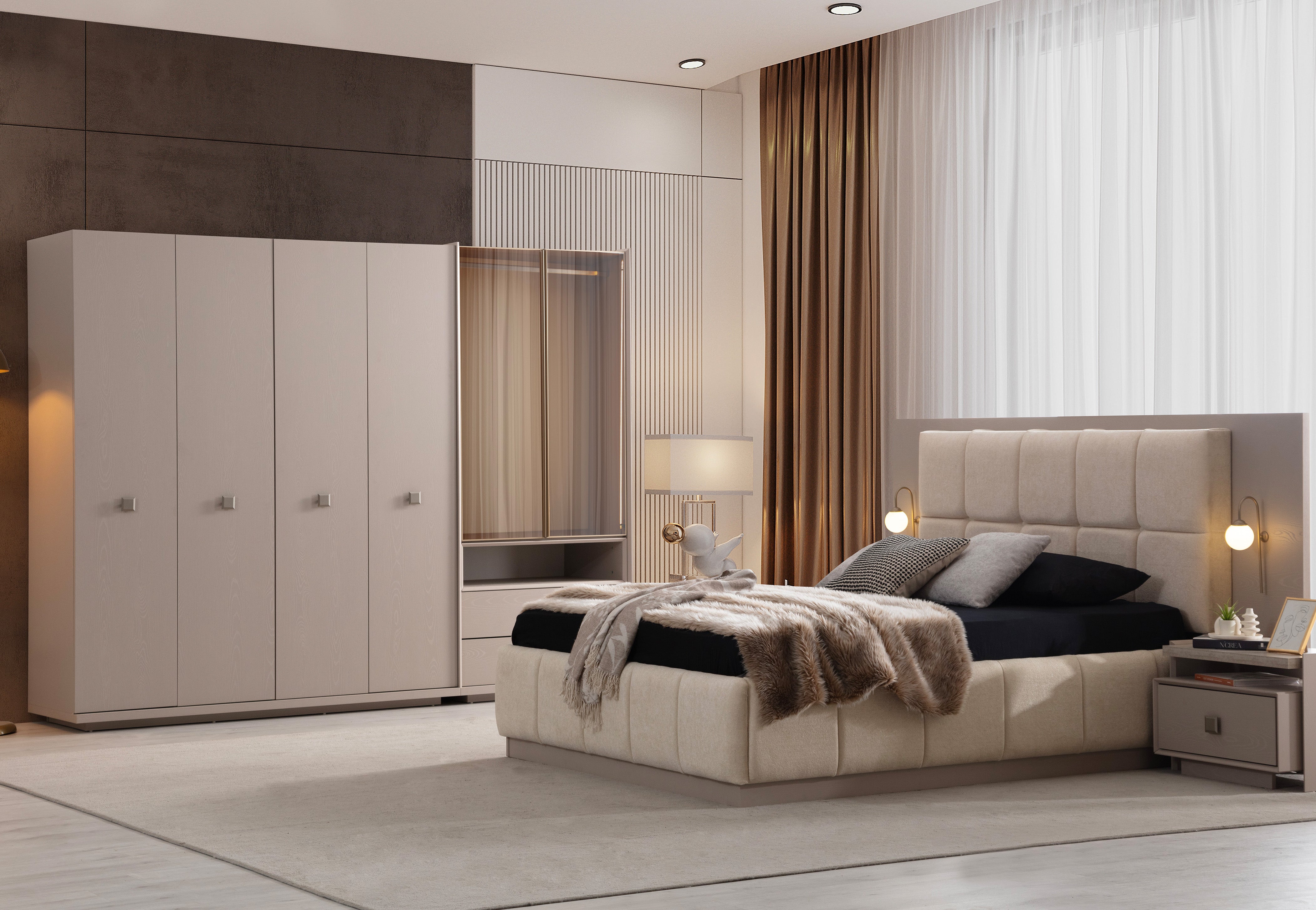 Lanazirhome İnci Yatak Odası Takımı