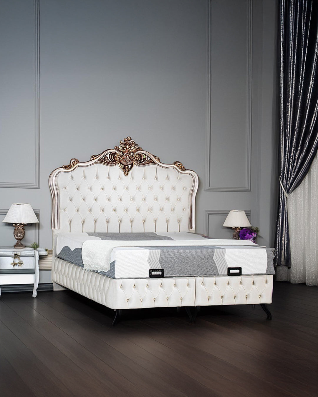 Lanazirhome Monarque Yatak & Baza & Başlık