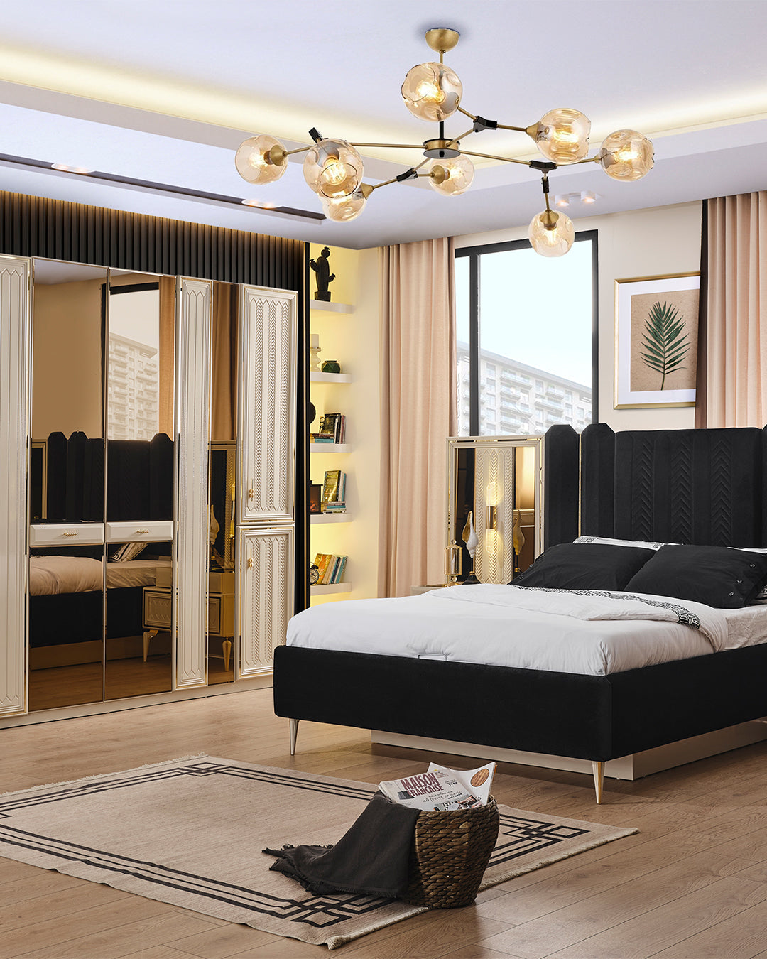 Lanazirhome Venera Gold Yatak Odası Takımı