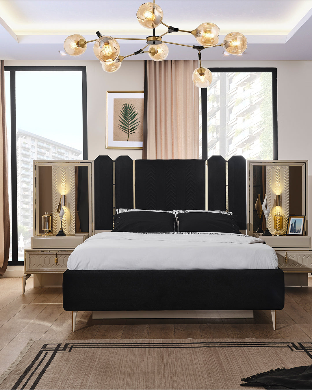 Lanazirhome Venera Gold Yatak Odası Takımı