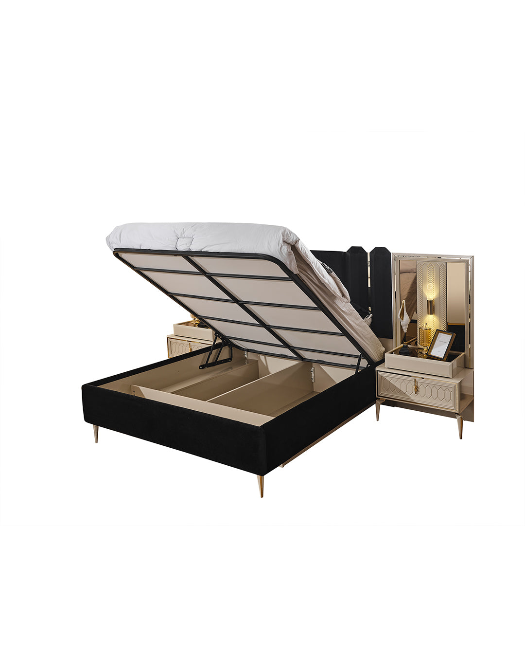 Lanazirhome Venera Gold Yatak Odası Takımı