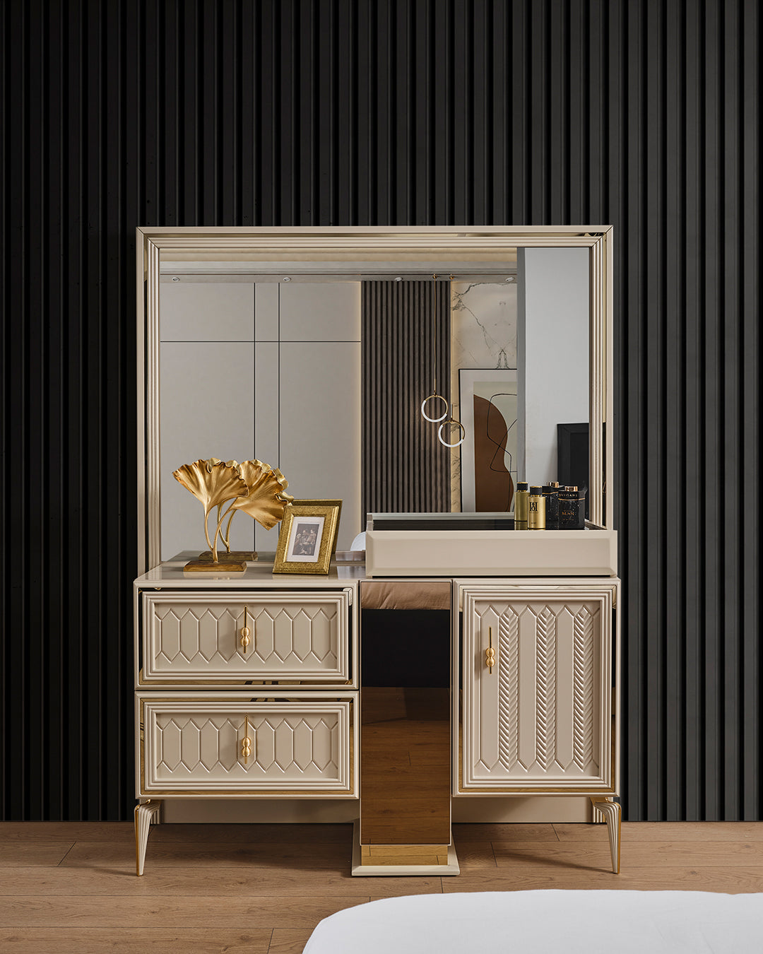 Lanazirhome Venera Gold Yatak Odası Takımı