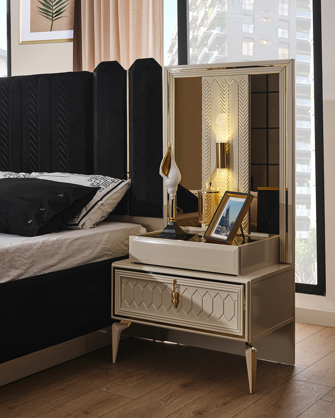 Lanazirhome Venera Gold Yatak Odası Takımı