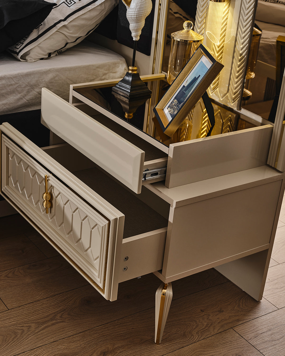 Lanazirhome Venera Gold Yatak Odası Takımı